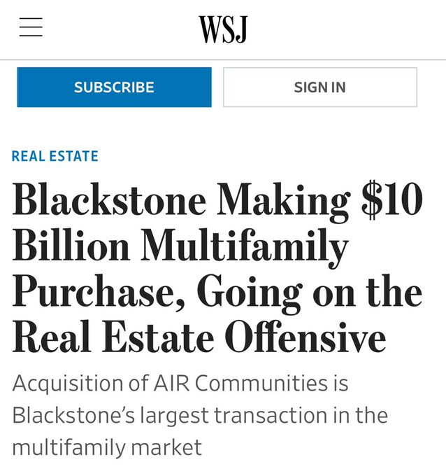 Build a map of every property that Blackstone owns. Then we help the squatters and relocate them to Blackstone homes.