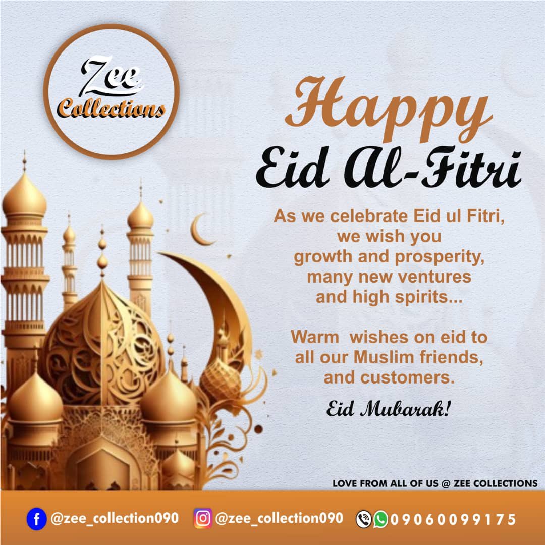 Eid Mubarak!
On this joyous occasion, may Allāh's blessings be showered upon you, bringing peace, happiness, and prosperity into your life. Wishing you a truly memorable and fulfilling celebration.

TaqobbalaLlahu minna wa minkum✨