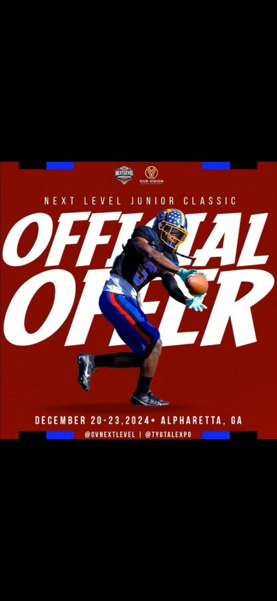Huge thanks to @coach_dwise for the invite to Next Level Junior Classic. Hope to be able to attend and am excited to show what I can do🙌