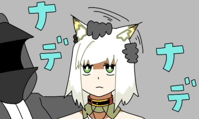 doctor (arknights) ,kal'tsit (arknights) 1girl short hair simple background animal ears closed mouth green eyes white hair  illustration images