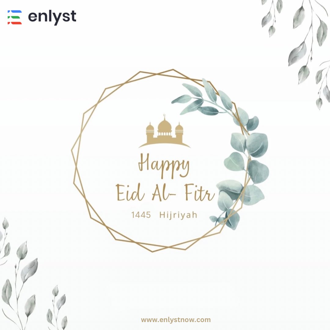 Enlyst_r's tweet photo. Eid Mubarak! We at Enlyst extend our warmest wishes for a joyous Eid filled with blessings, delicious treats, and lasting memories.

#EidMubarak #EidAlFitr #HappyEid
#EidVibes #enlyst
#EidiCelebrations https://t.co/a4hmnvma3M