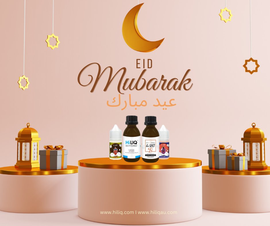 Eid Mubarak to you and your loved ones! 📷📷
May this special occasion bring you joy, peace, and countless blessings!
#eid2024 #HiLIQ #vapingcommunity