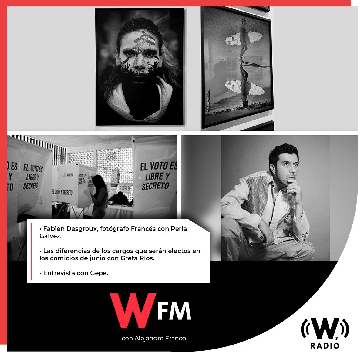Este 9 de abril en #WFMWRadio:
- @Perliurix presenta una entrevista con el fotógrafo francés, @FabienDesgroux.
- @gretadice nos explica las diferencias entre los cargos que serán electos en los comicios del mes de junio.
- Entrevista con @gepegepegepe.