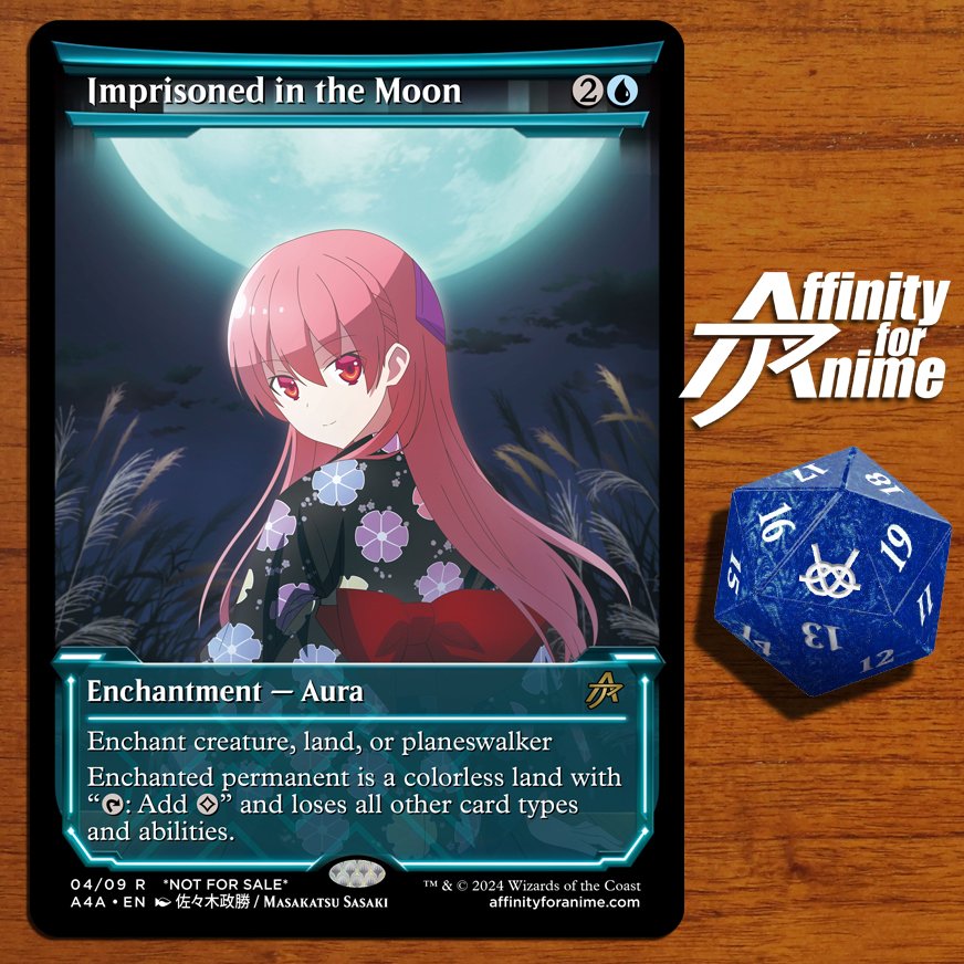 One of my favorite #EDH removal spells in blue, combined with one of my  favorite anime girls, Tsukasa from #ToniKawa all set in the NEO card frame.  All thematically linked by ToniKawa's