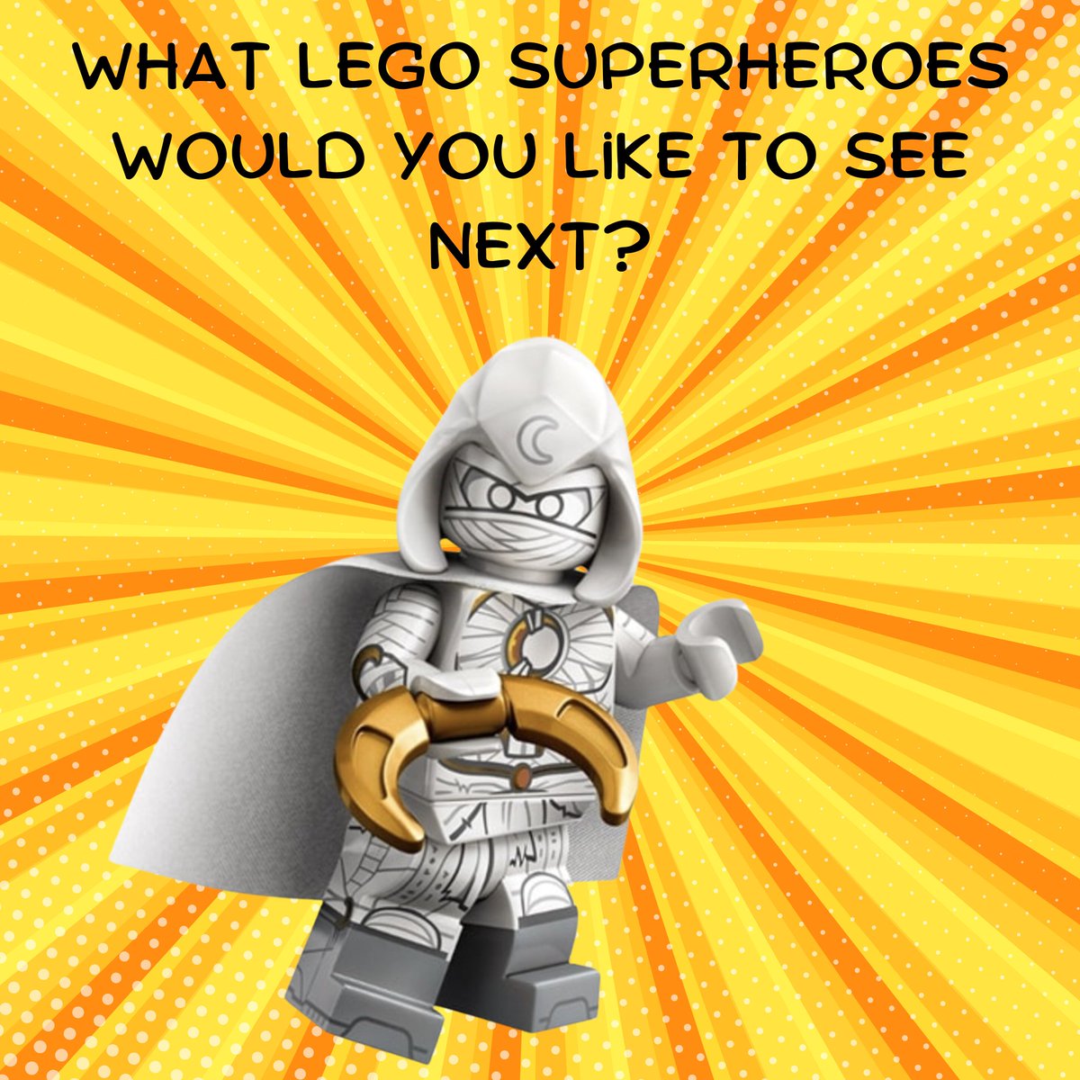 We've seen countless heroes made into LEGO minifigures. Who is your dream LEGO character based on a comic book superhero? #LEGO #Comics #Marvel #DC