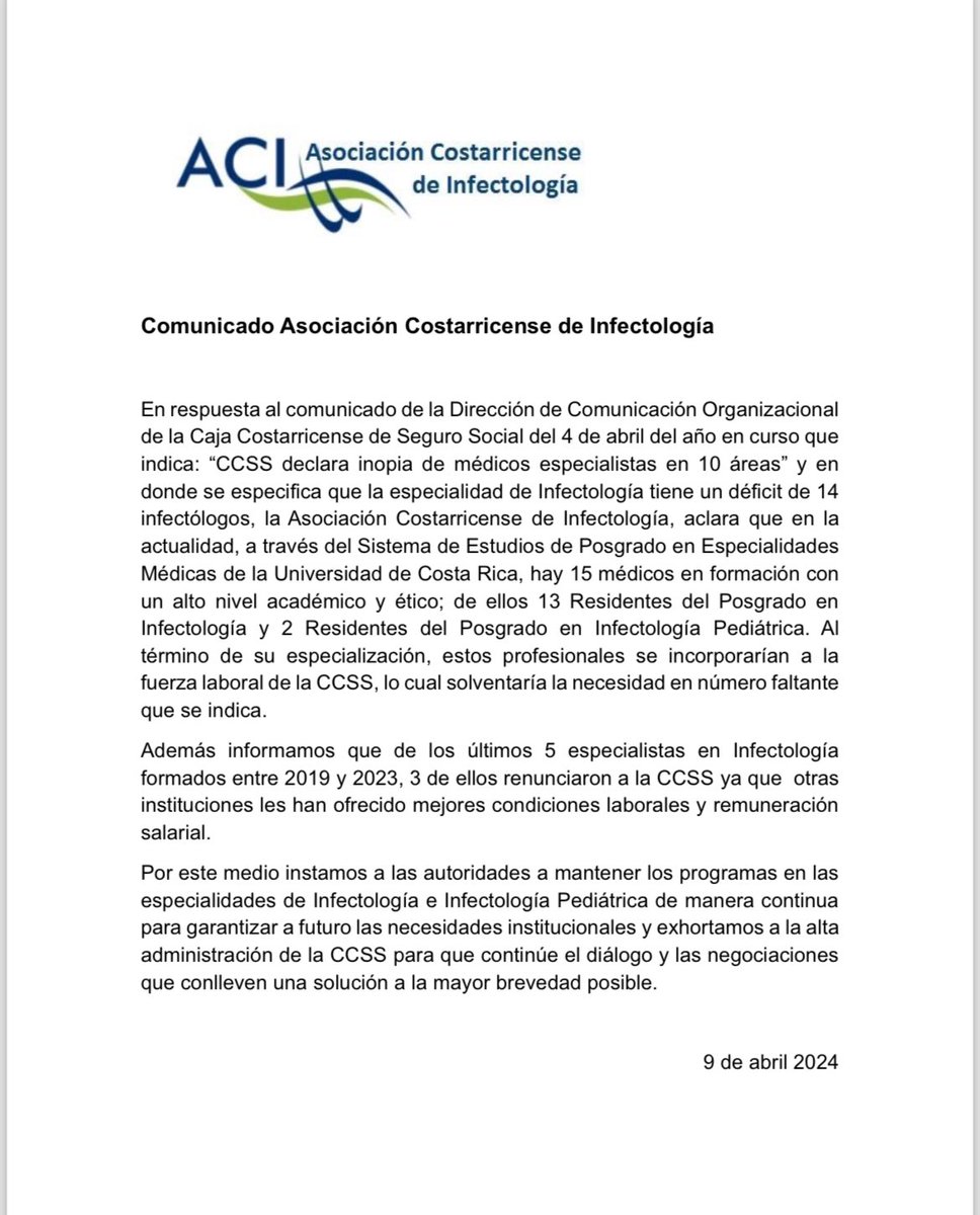 Tercera aclaración, en este caso del grupo de infectólogos de adultos y pediatras al que pertenezco. En lugar de desinformar, siéntense a negociar.