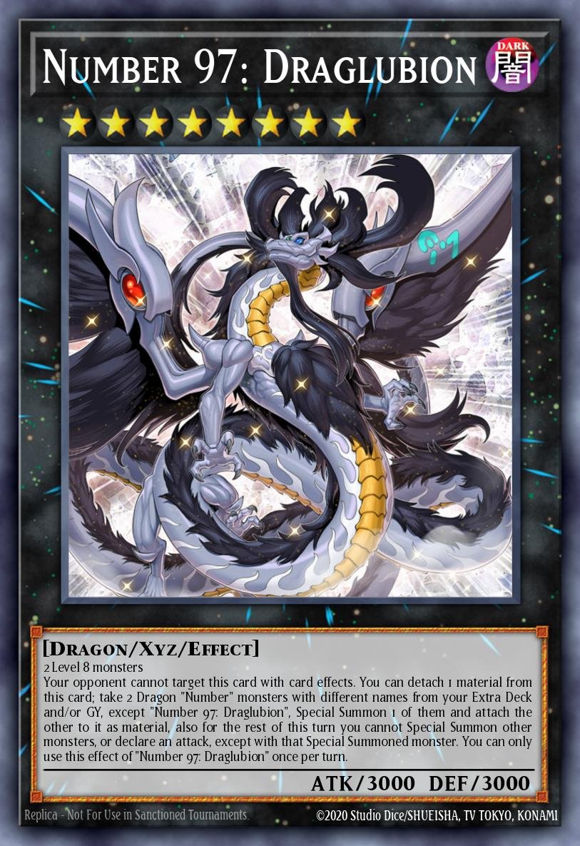 NR MEGA THREAT DRAGLUBION RECIEVES A RETRAIN (i know it's dragluon retrain  but they're the same card in lore)