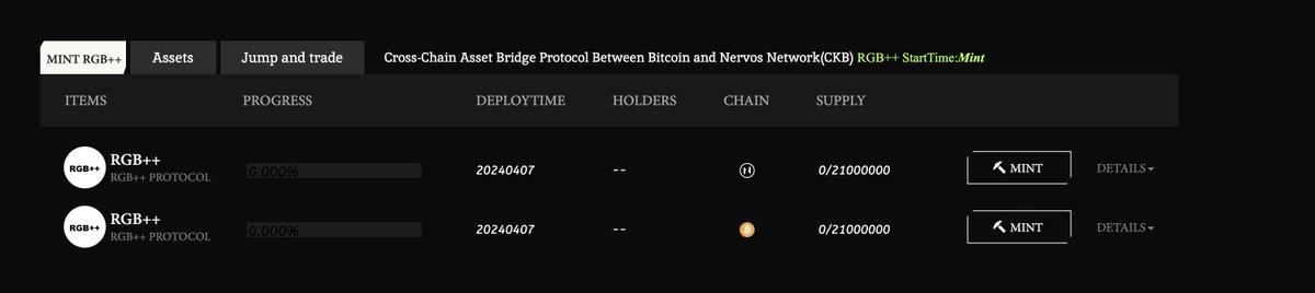 RGB++ 已经mint完毕，这波又麻了吧。