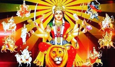 She Is Karma She Is also the Salvation She Is the Light She is also the Darkness She is the Way She is Also The Goal She is Devi Shakti May The Goddess Shower Her Blessings Upon Us All This Navratri 🙏