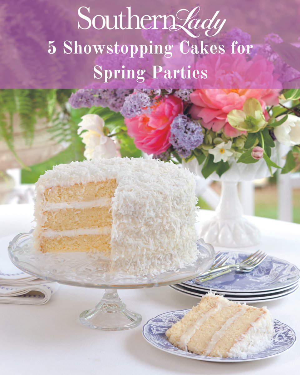 No dessert delights guests quite as much as a lofty cake swathed in sweet, fluffy icing. Find our favorite baked treats for springtime entertaining at southernladymagazine.com/5-showstopping….

#southernladymag #coconutcake #strawberrycake #lemoncake #cakerecipes #springdesserts #springcakes