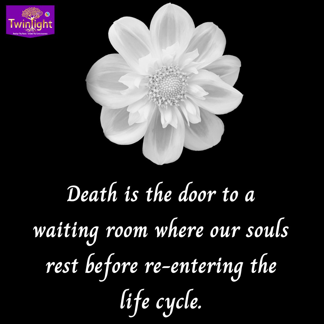 Wisdom Wednesday!

#death #door #waiting #room #soul #rest #reenter #life #cycle #normal #event #inevitable #comma #jouney #rebirth #accept #fact #wisdom #wednesday #philosophyofthinking #powerfulthoughts #regainlostartofthinking #twinlightconsultants