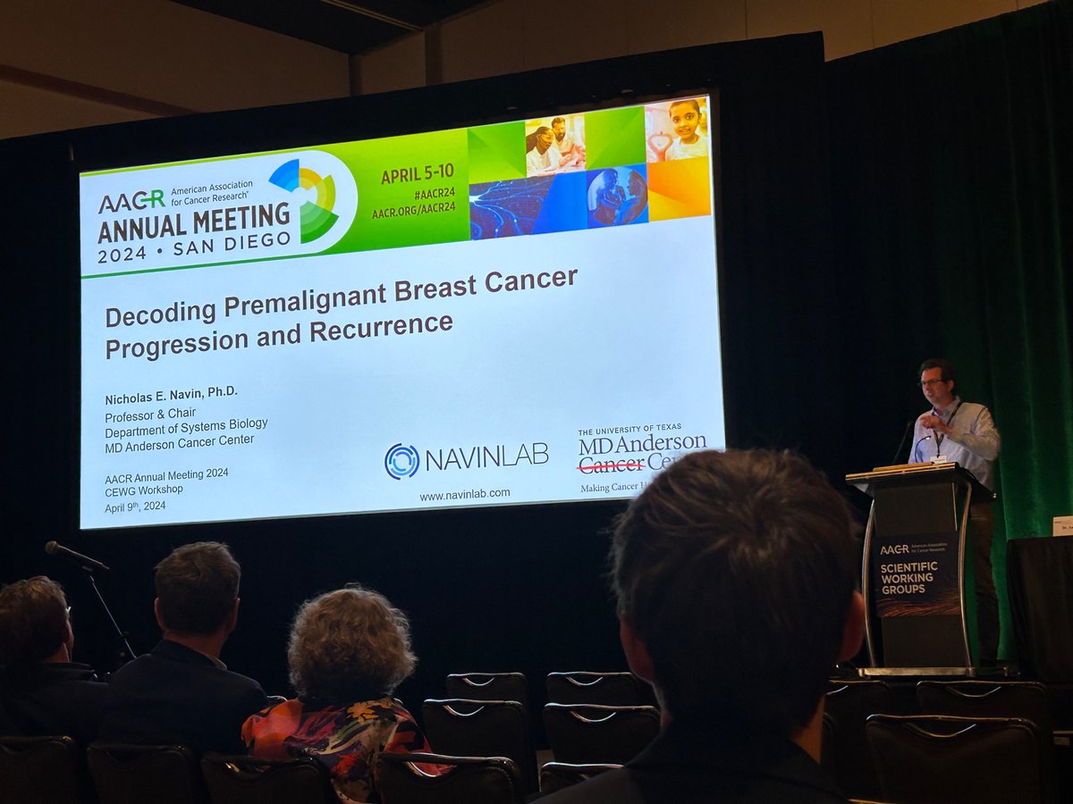 What a great way to end the day at the @AACR #AACR24 that with #singlecell DNA sequencing scDNA-seq data by @nicholas_navin from @MDAndersonNews !