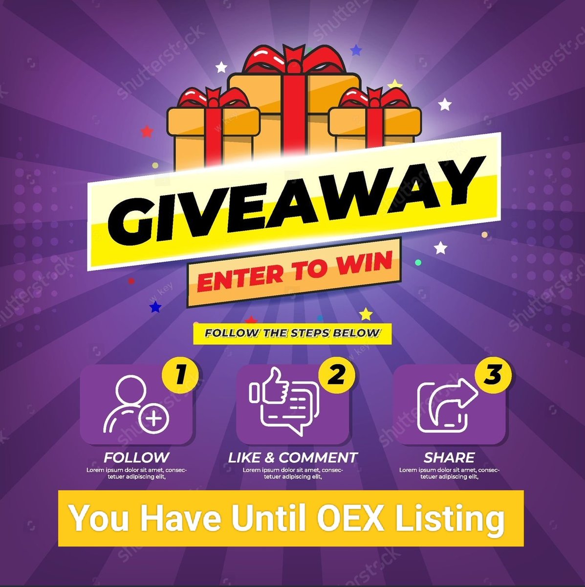#Giveawaytime 
🔶 Special 🎁Giveaway for #OEXCommunity 

🔶To Enter 👇
1. Follow @OEXcommunity 

2. Like ❤️ 

3. Tag @ 🔖3 Friends

4. Retweet 🔁