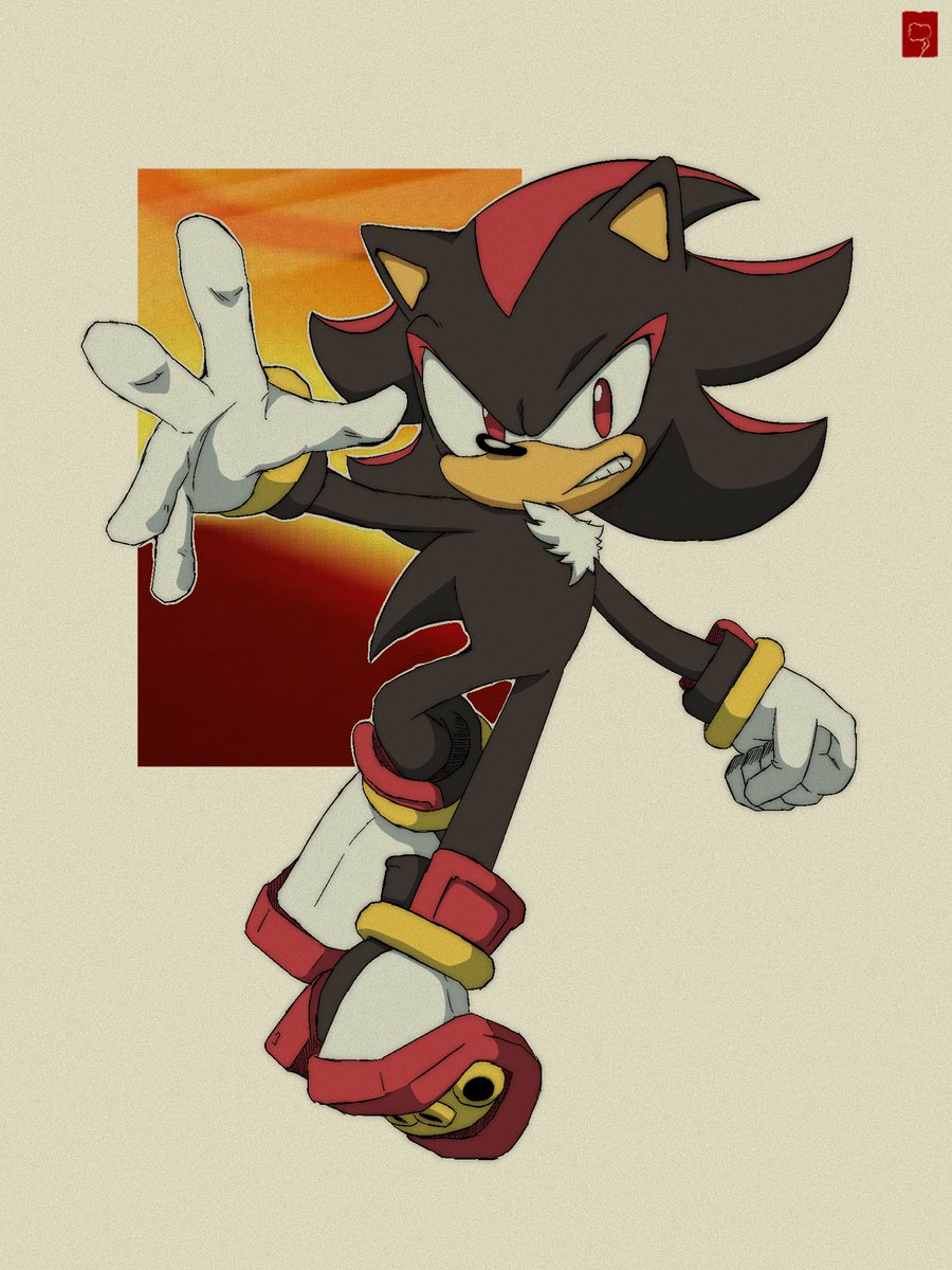 I really love the new render of Shadow, so I did a redraw. What do you guys think? #yearofshadow #fearless #shadowthehedgehog #shadow #sonicthehedgehog