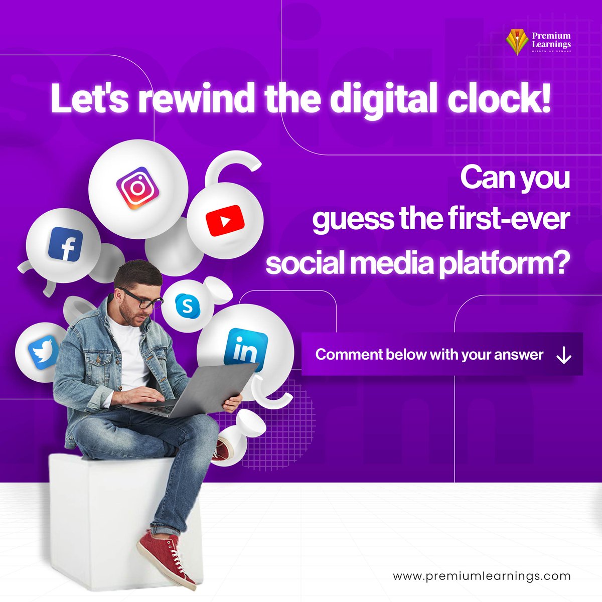 Time for a Digital Throwback! ⏪ Can you guess the pioneer of social media platforms? Drop your answer in the comments

#DigitalRewind #SocialMediaHistory #TechTrivia #ThrowbackThursday #GuessThePlatform #DigitalNostalgia