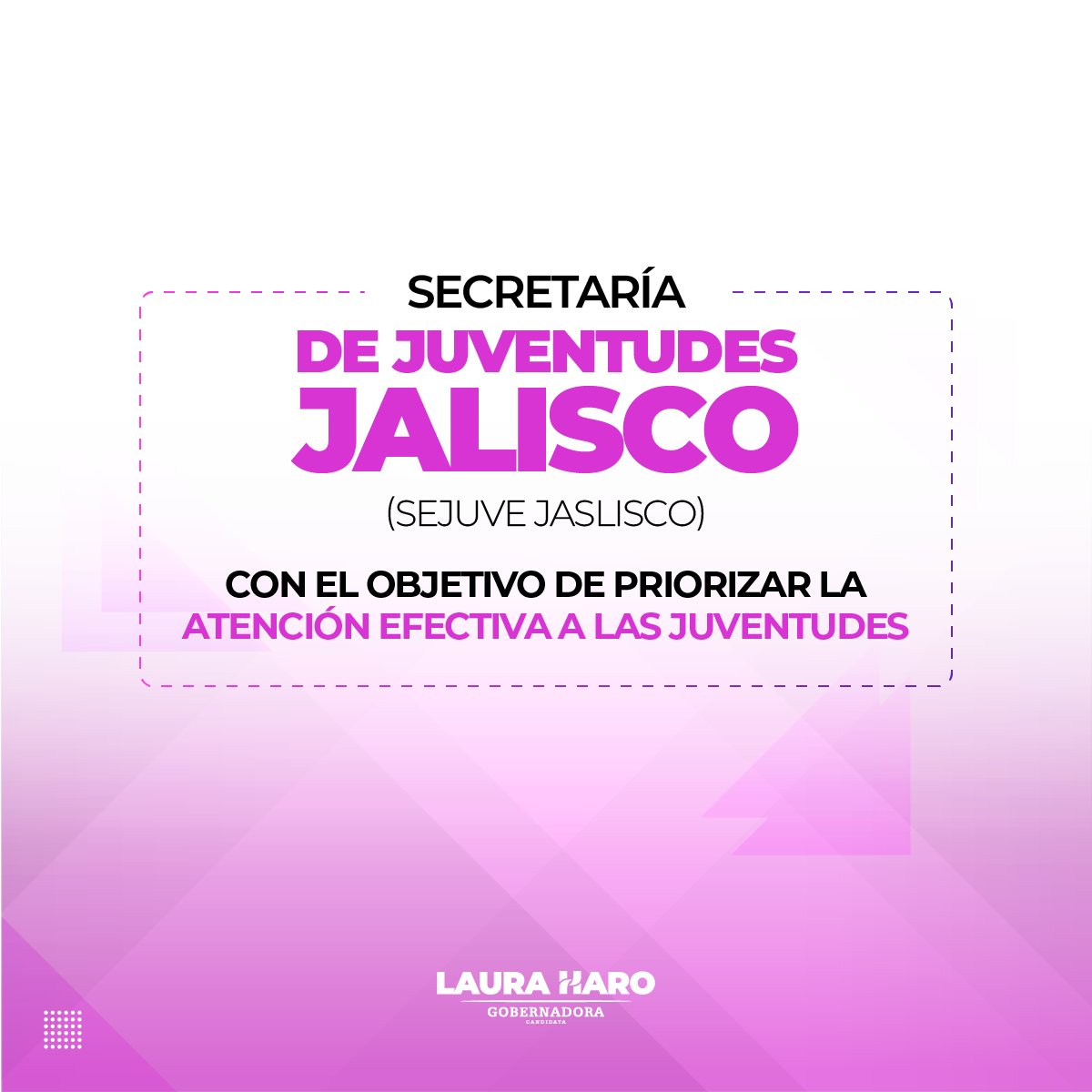 Siendo una candidata joven, me siento aún más comprometida con las juventudes jaliscienses. Iniciaremos con tres aspectos clave: servicios de atención integral, espacios para su pleno desarrollo y garantizar que su voz sea considerada en la toma de decisiones. Creo en el…