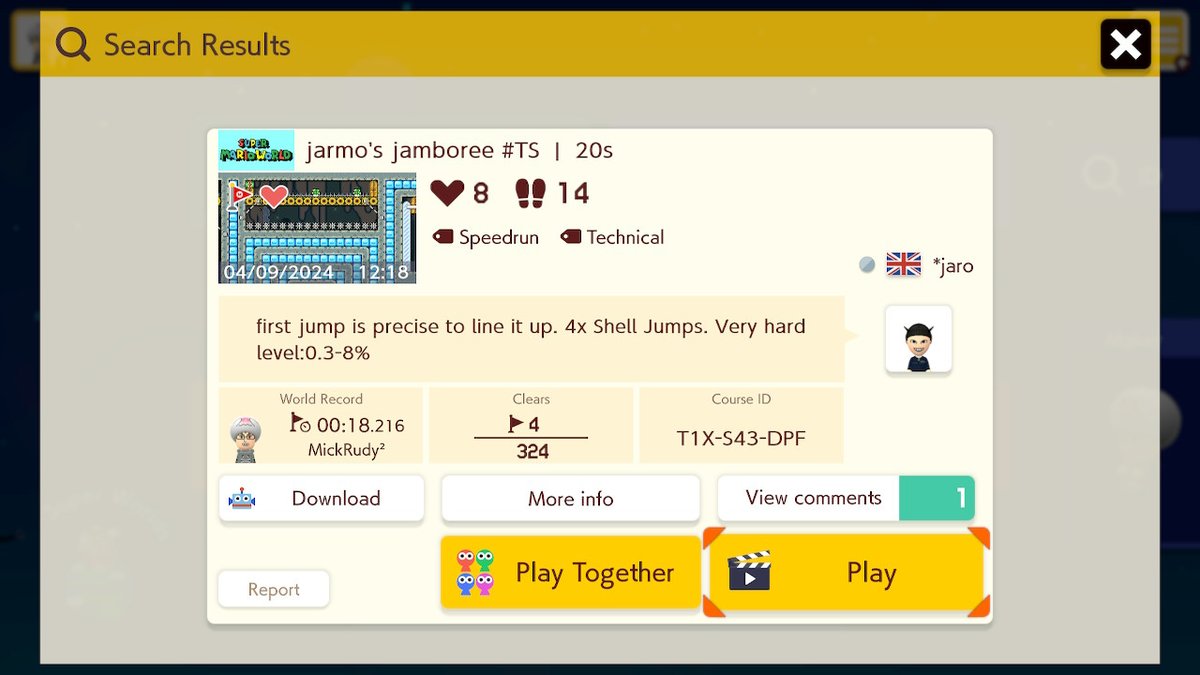 World Record was not expecting that! #TeamShell #SuperMarioMaker2 #NintendoSwitch