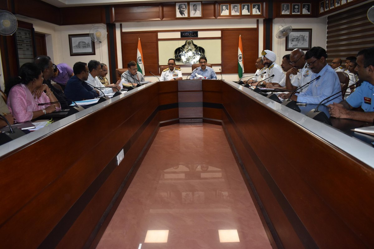 Vice Admiral V. Srinivas, the Flag Officer Commanding-in-Chief of the Southern Naval Command, and Dr. Venu V., IAS, the Chief Secretary of the Government of Kerala, cochaired the annual Joint Coastal Security Review Meeting in #Thiruvananthapuram on 8th Apr 24. During the…