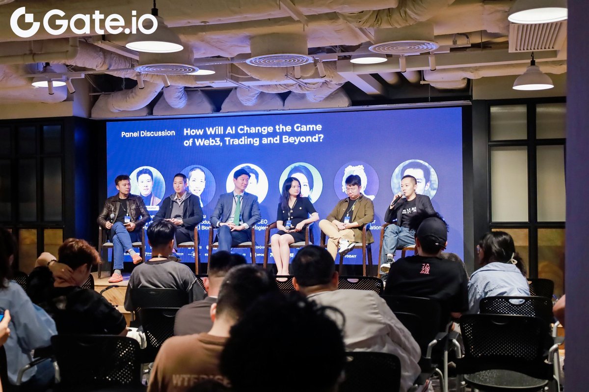 MetaWebVC's tweet image. Our founder, @MetaWeb_Amos, joined a panel hosted by @gate_io and @awscloud to discuss the game-changing impact of AI on Web3, trading, and beyond.
The panel featured industry experts from @qraftai, @masa, and @PythNetwork.