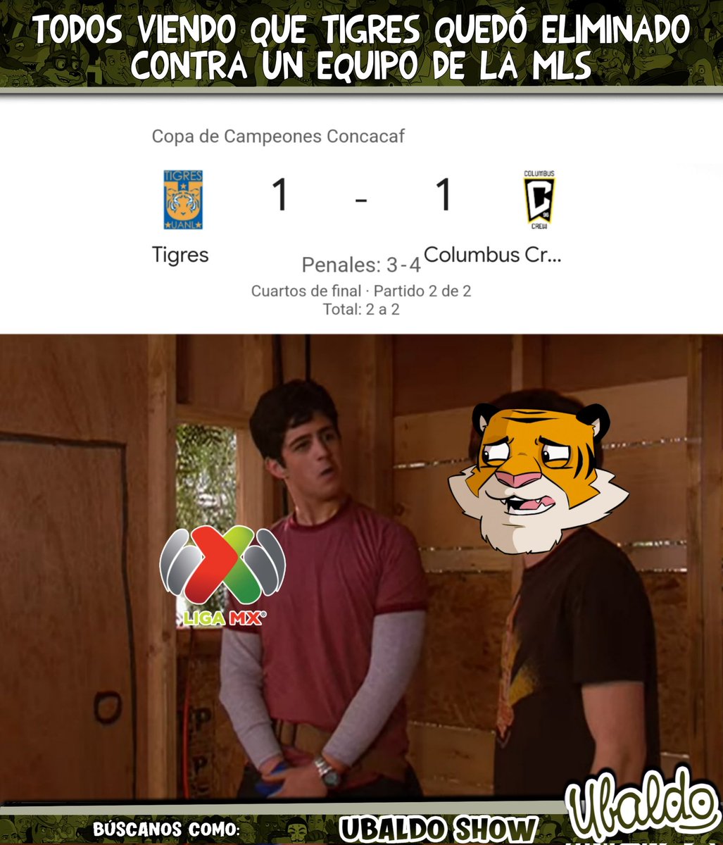 Tigres cayó contra #Columbus y está eliminado de la #ConcacafChampionsCup  🐯👋🏻, image size:1027x1200