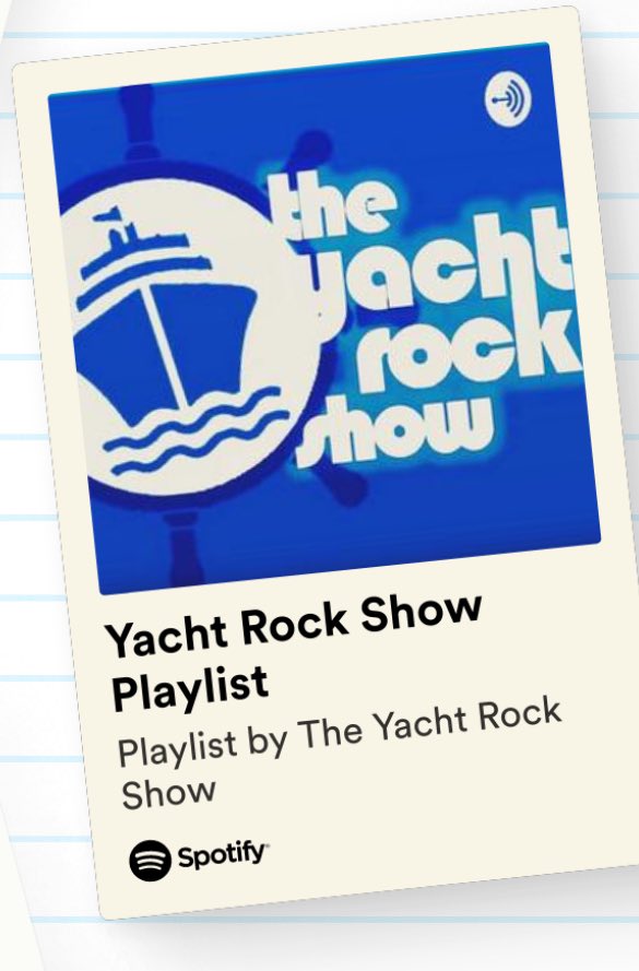 @alboy88 Well that got that one right… but that’s a horrible station. They play the same 30 songs over & over. Lots of the songs they play aren’t even #Yachtrock Here’s the real playlist you want.
listen: open.spotify.com/playlist/6Fgeu…