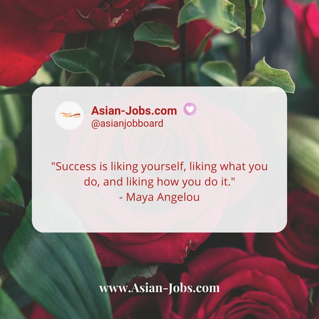 True success comes from being happy with yourself, your actions, and the work you do.

ASIAN-JOBS.COM

#mindsetmatters #dreambigworkhard #visualize #youarepowerful #DoItAnyway #DreamersAndDoers #Opportunities #motivation #changeyourmindsetchangeyourlife #dream #youmatter