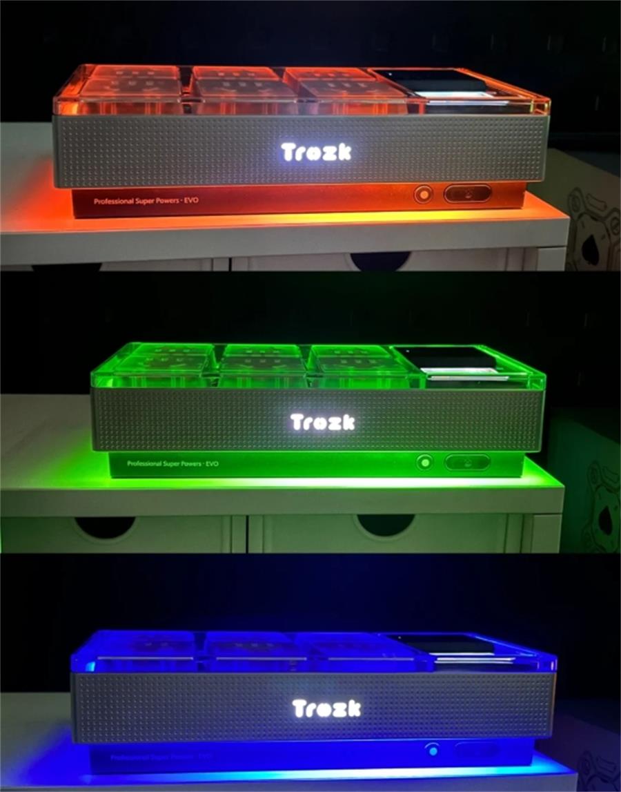 Wonderful Visual Experience---The world's first socket with RGB ambient lighting. Make the socket a trendy decoration for your desktop too!#trozk #chargingstation #phonecharger #mobilecharger #fastcharging #desksetup #deskspace #productivity #sleekdesign #modernoffice #gadgets