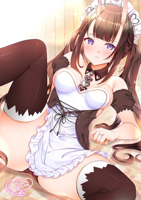 めっちゃ前の能代🖤
 #これを見た人はメイドをTLに放流しよう 