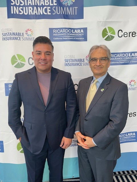 Pleasure for @CeresNews to cohost Global Sustainable Insurance Summit, Los Angeles with @ICRicardoLara @CDInews and insurance leaders from 6 continents, 12 US states met to explore opportunities & challenges in sustainable insurance urgent issues #SustainableInsurance2024 @naic