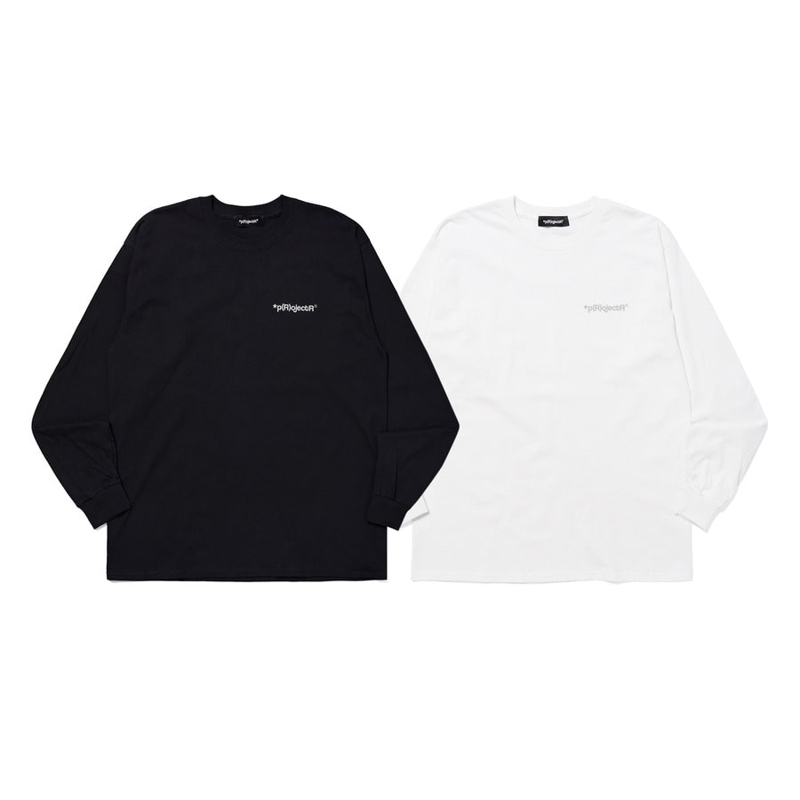 *p(R)ojectR Logo TEE LS ブラック p(R)ojectR® Reflective Logo LS Tee Mサイズ