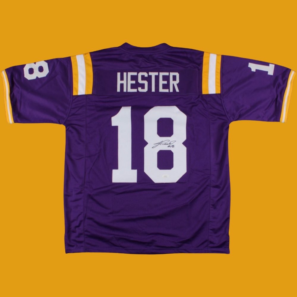 🚨@HesterSports Foundation Raffle🚨 🐯 Autographed @JacobHester18 #LSU jersey 🏈 Entries: $5 (NO LIMIT on entries) Deadline: 04/13/24 @ 11PM The more entries you have the better the chance to WIN! #GeauxTigers PayPal: paypal.me/HesterFoundati… Venmo: venmo.com/u/Hester-Sport…