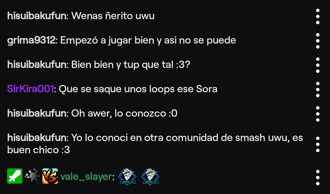 Mientras estoy revisando mi match contra <a href="/Compa_Roy/">El Ñero</a> me encuentro con estos mensajes lindos que me dan felicidad