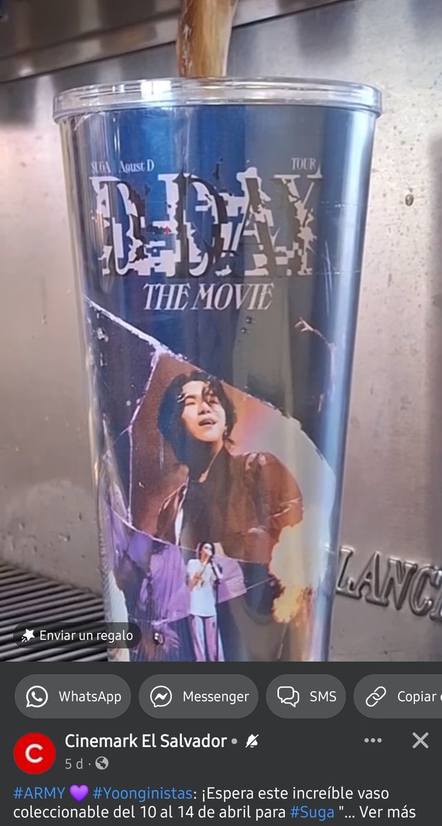 jeon7elly's tweet image. El Cinemark de mi país dará solo esto... 😫

¡#KArmy como las envidio! 😭