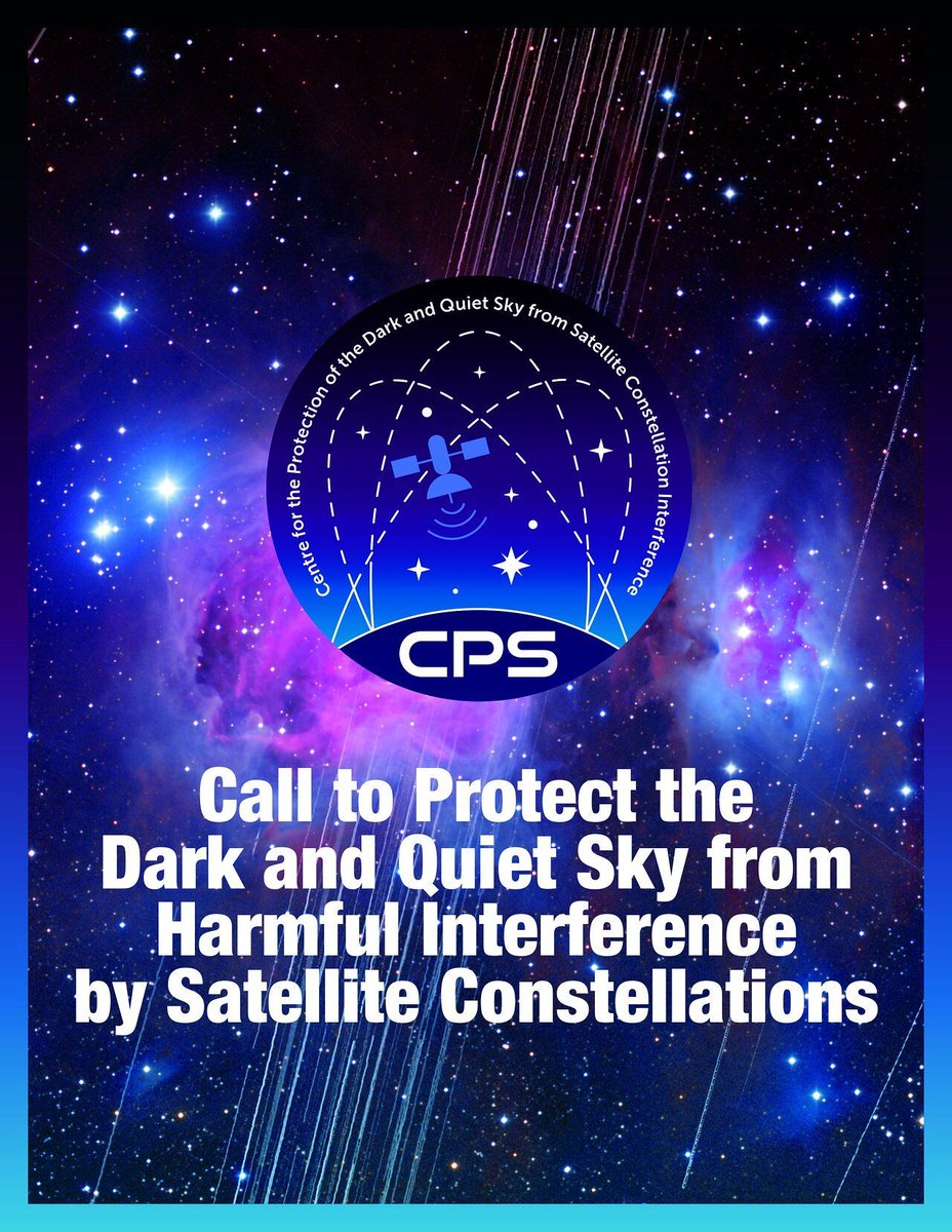 The IAU CPS has released a paper entitled 'Call to Protect the Dark and Quiet Sky from Harmful Interference by Satellite Constellations' that states its recommendations for the mitigation of satellite constellations’ impact on astronomy. iau.org/news/announcem…