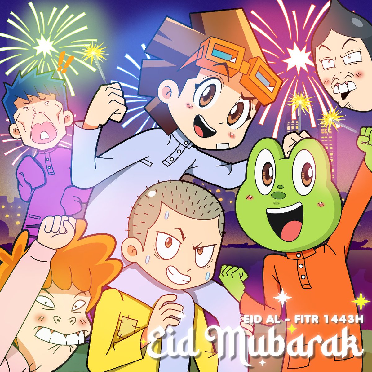 Happy #Eid to everyone celebrating! 🌙 ✨

#EidMubarak #EidalFitr #EidOutfit #SelamatHariRaya #HariRaya #IdulFitri #Love #LKSchoolDaze #LKSD #LawakKampus #Comedy #Fun #Funny #Humor #Anime #Art #Animation #Cartoon #NewPost