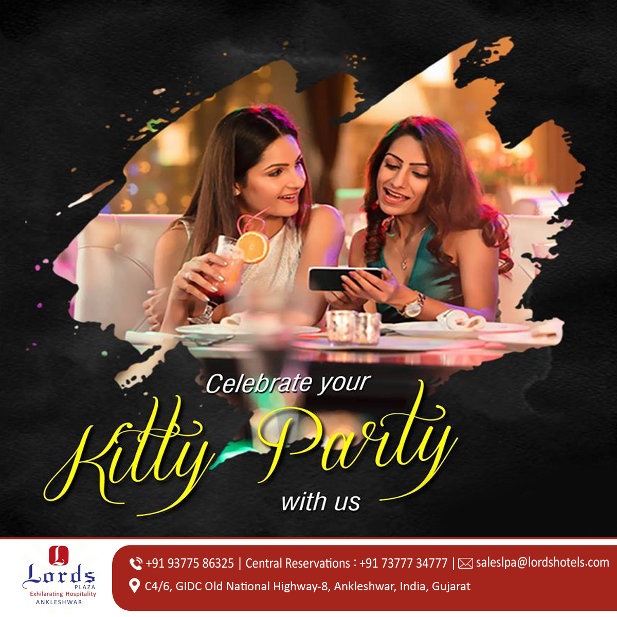 Celebrate Your Kitty Party More Special With #LordsPlazaAnkleshwar !!

#kittyparty #kittypartyvenue #kittypartygames #kittypartyindia #KittyPartyFun #KittyPartyMagic #ladiesparties