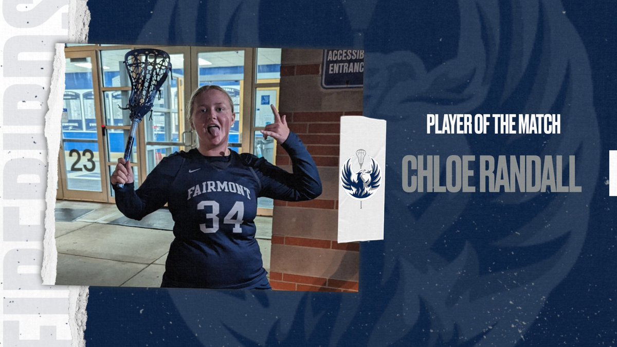 Congrats to tonight's Player of the Match, Chloe Randall! She created several turnovers and kept her cool when the going got tough. Great job CPR! Keep on grindin! 💙🥍