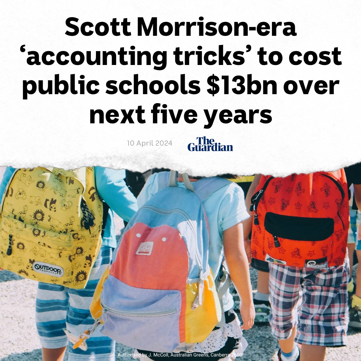 If Labor retains the dodgy loopholes that allow states and territories to short-change schools - which they've signalled they will - they'll be robbing every public school kid in the country. New funding deals must deliver 100% funding to every public school by January 2025.