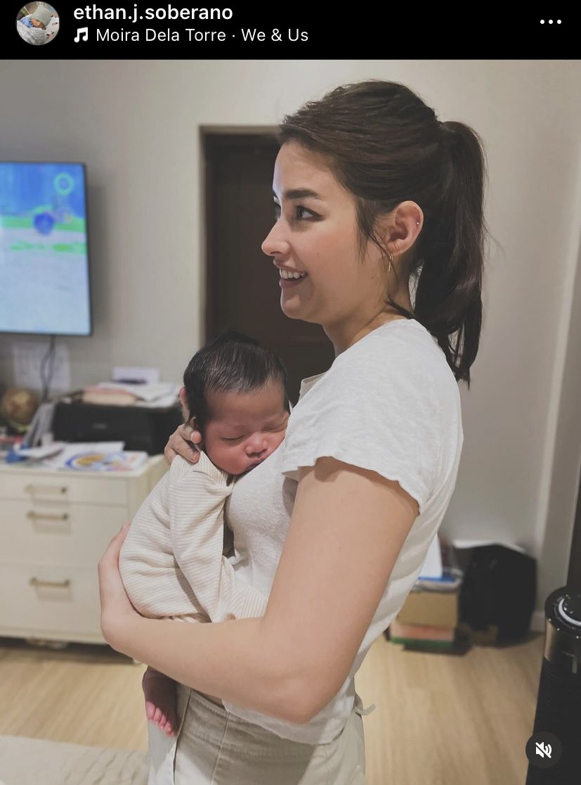 Baby Ethan finally met his ate Hope 💙 ctto ethan soberano ig 📷