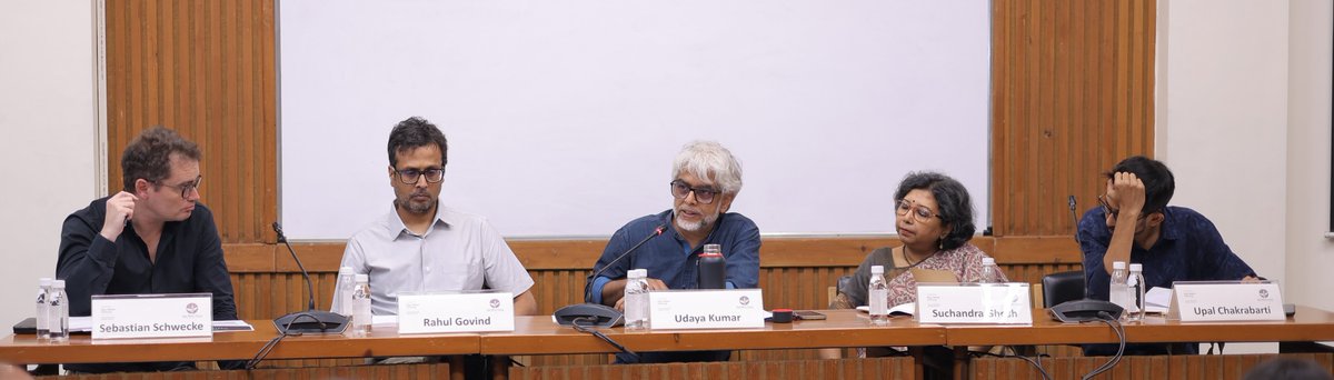 A very stimulating conference on #globalhistory, organised in collaboration with @history_snu on 5-6 April. Speakers of the two roundtables reflected on the challenges of doing global history in the global south @ShivNadarUniv @divkan1 @SebastianConrad