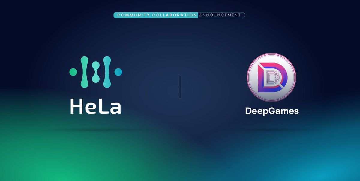 HeLa_Labs's tweet image. We're thrilled to announce our newest community collaboration with @AIDeepGames 🤝

#DeepGames is a groundbreaking platform where cutting-edge artificial intelligence meets the immutable security of blockchain technology

Collaboration for success and beyond!🔥

#HeLa #Layer1
