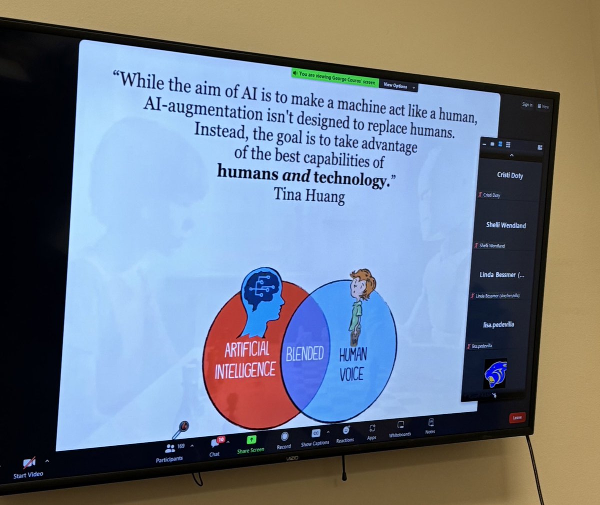 Thank you @jillmsiler for providing such enriching opportunities to continue to learn together! Today’s TASA Live Virtual Event on Learning & Leading in the World of AI with George Couros and A.J. Juliani was 🔥! I ❤️ this quote! @TechCoachParra @BrandiHendrix14