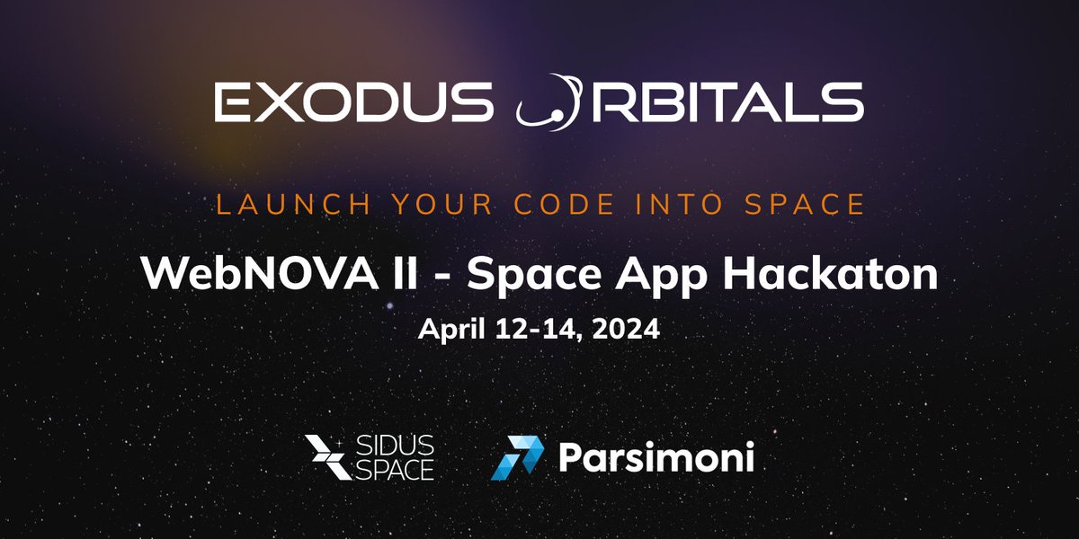 Final preparations are under way to launch our WebNOVA hackathon. Register here to participate: dorahacks.io/hackathon/webn… Please share and repost among your network! #satellite #space #apps #hackathon @dorahacks @SidusSpace