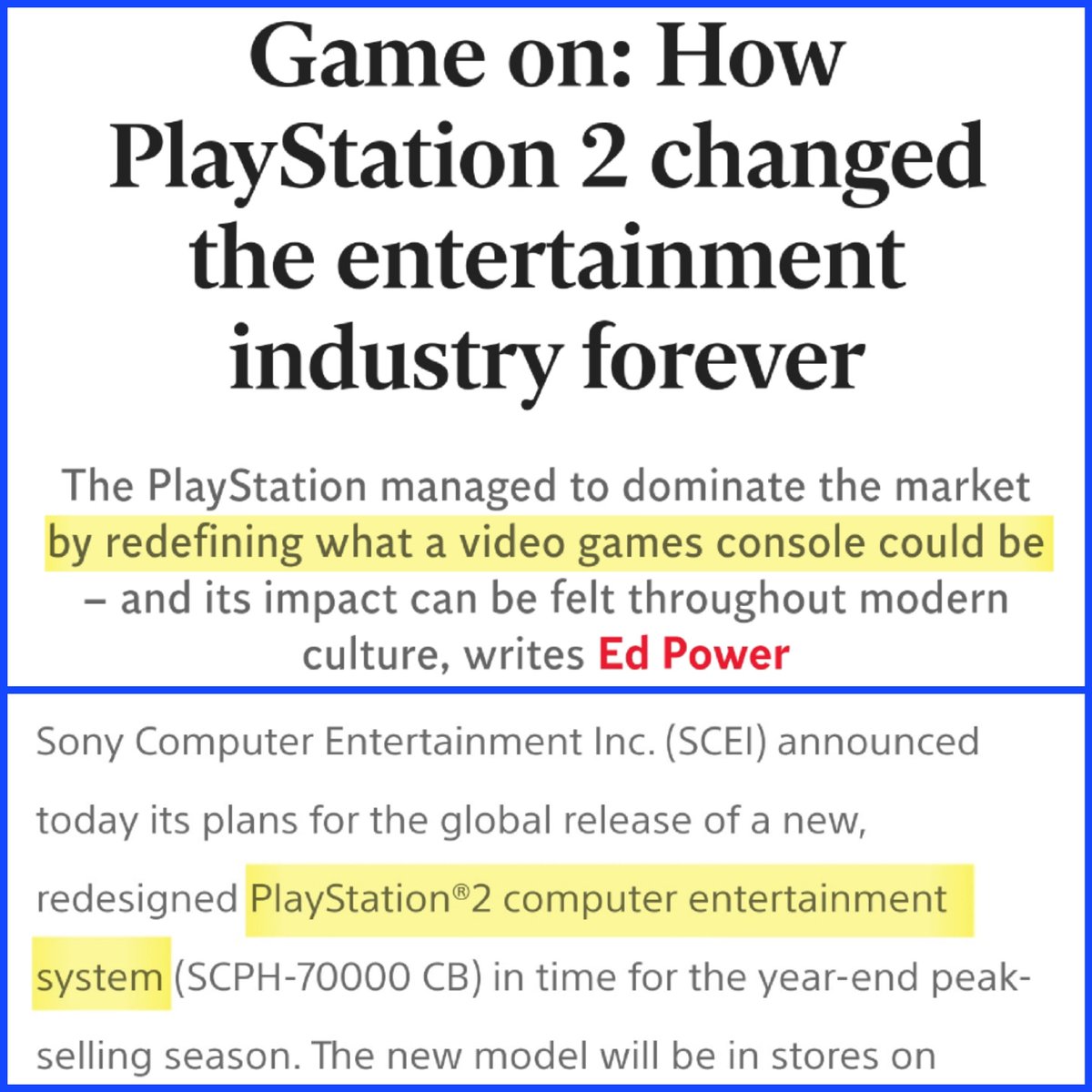 As an OG Playstation fan the BIGGEST thing Sony ever did was turn their console into a Music AND Movie catalyst for entertainment BESIDES it's own games @XboxP3 & @BondSarah_Bond have opportunity to go even BIGGER by fusing the Xbox with PC giving it access to it ALL TRUTH! 💯