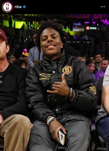 TrendingSportsP's tweet image. ISHOWSPEED @ Lakers vs Warriors 💪#Nba