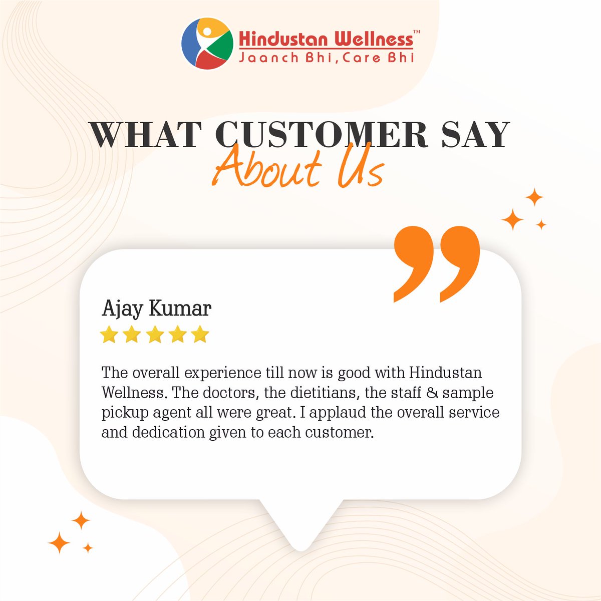 All you need is a happy customer to be more driven towards success. Thank you for the awesome feedback.

#happycustomer #happy #customerfeedback #googlereview #feedback #customerservice #customerreviews #HappyCustomerReview #jaanchbhicarebhi #healthcare #HindustanWellness