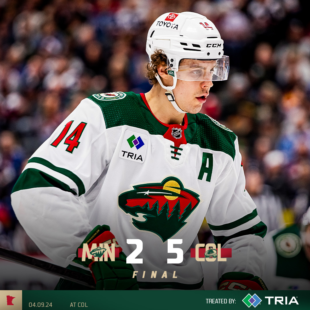 Final from Colorado. #mnwild x @TRIAOrthopedics