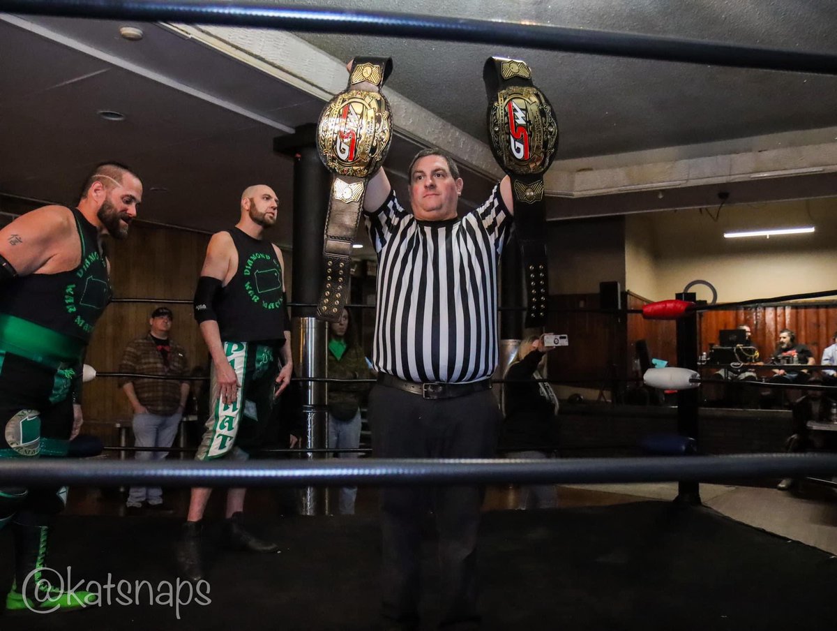 Brad_DeMaio's tweet photo. Just a couple shots from the @GSWrestling tag title match against the Impeccables this past Thursday in Philly. 
@Kit_Raff &amp; @KEiTAyourHeart are the real deal!  
📷: KatSnap_Sports
#57OverEveryone #DCWM https://t.co/XOK2AcT6Ac