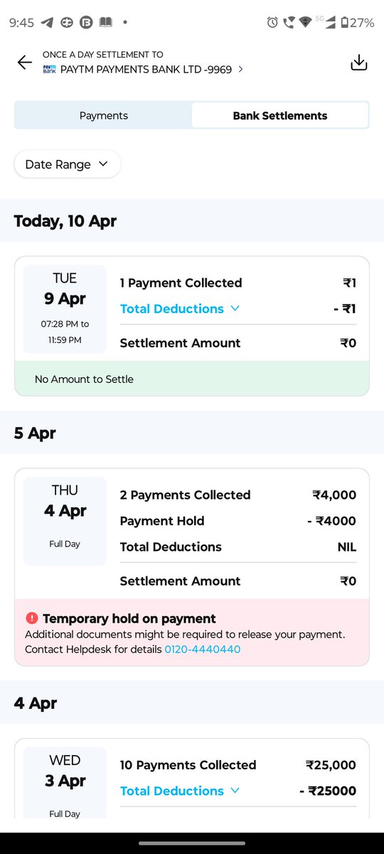 sahasumit380's tweet image. paytm become a fraud company.I did merchant transaction in paytm qr but they hold amount.I search on YouTube and found that they did such activities with too many people...it's thir new busines. No-6909039969 #paytmfraud #boycottpaytm
@RBI 
@FinMinIndia 
@PaytmBusiness @PMOIndia