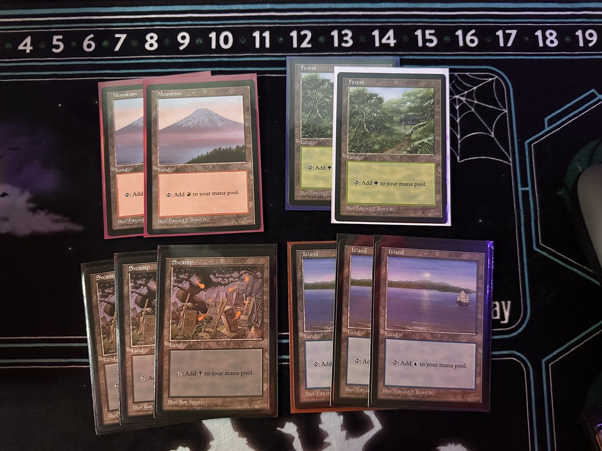 Since I officially got asked to be on the team I’m on now, I don’t need to have Magic cards anymore, so I’m gonna get rid of the best looking basic lands. Kinda sad to let em go, but would rather have the money tbh.